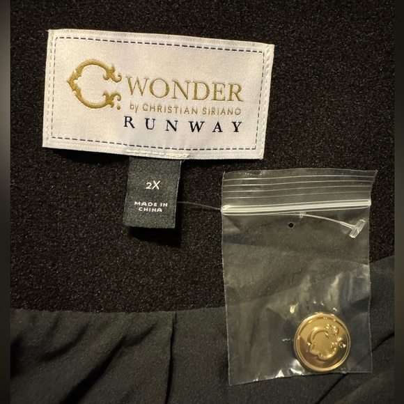 C Wonder  Ruffle Front Dress Coat - Picture 10 of 12